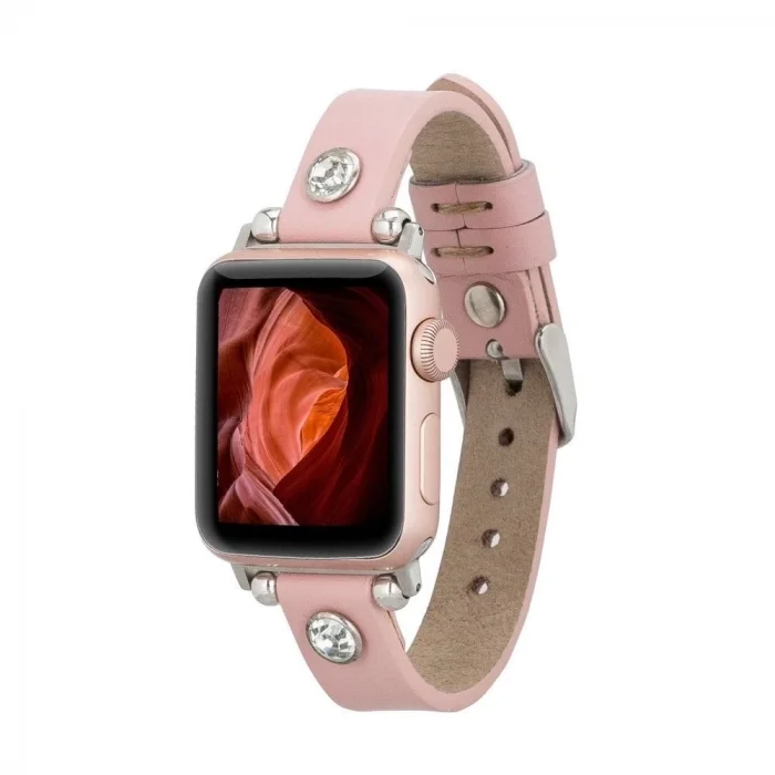  Apple Watch Uyumlu Deri Kordon Visby 38-40-41mm NU2