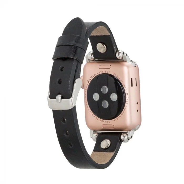  Apple Watch Uyumlu Deri Kordon Visby 38-40-41mm RST1