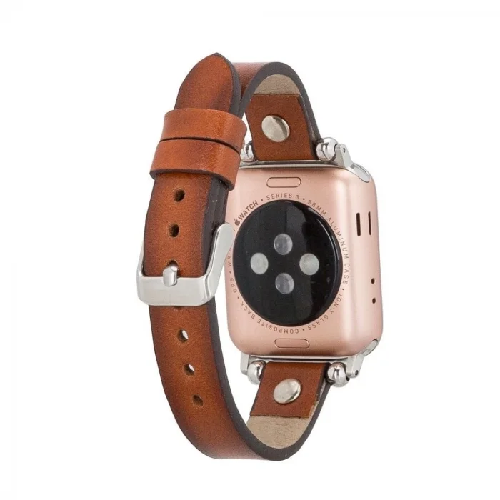  Apple Watch Uyumlu Deri Kordon Visby 38-40-41mm RST2EF