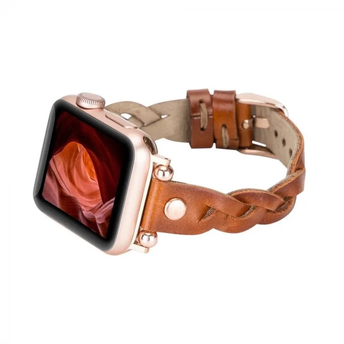  Apple Watch Uyumlu Deri Kordon Wanda 38-40-41mm RT RST2E
