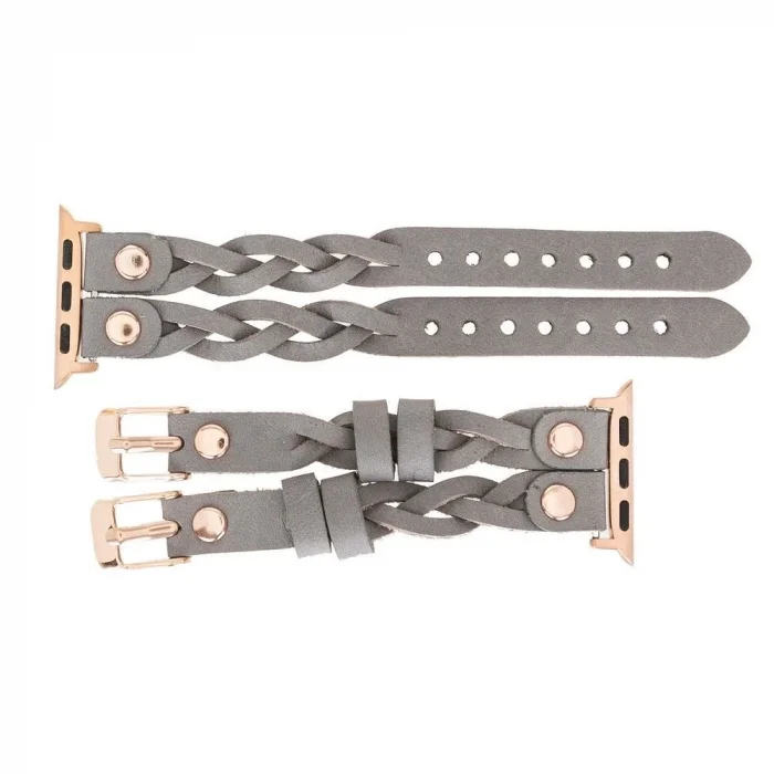  Apple Watch Uyumlu Deri Kordon York Double Tour RST9