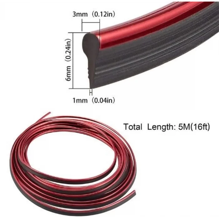  Araba Dekorasyon Şeridi 5 Metre Trim Şeridi - 1 Adet Fiyatıdır-Renk Bildirin