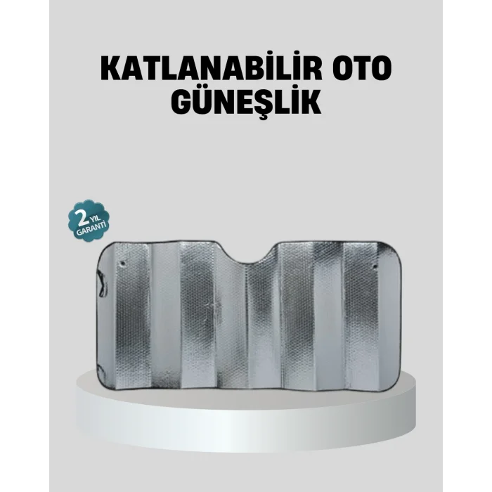 BUĞZ Araba Güneşliği Alüminyum Yansıtıcı Yüzeyle Etkili Isı Koruması
