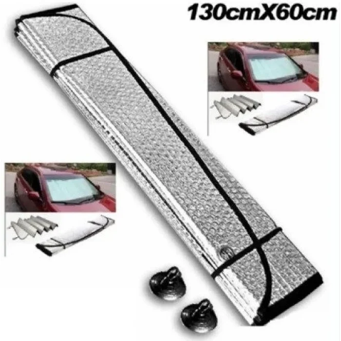 BUĞZ Araba Ön Cam Güneşliği 130*60 cm Parlak