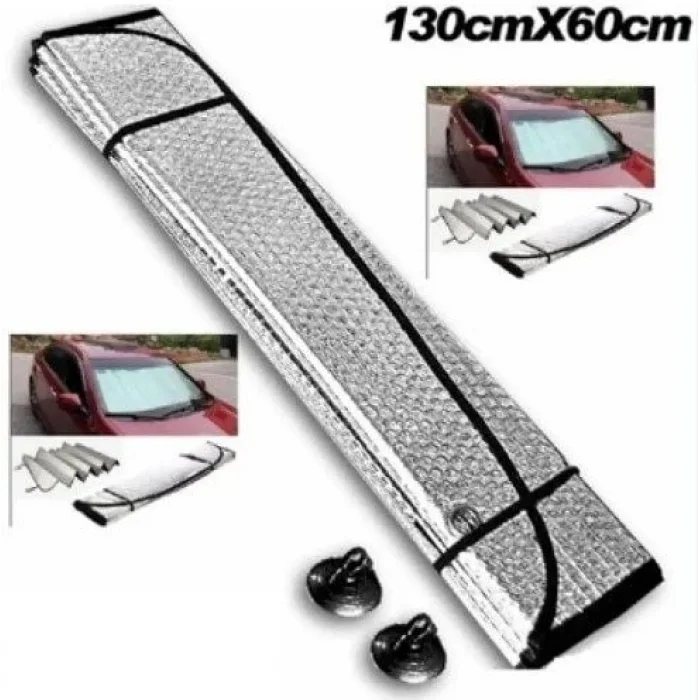 BUĞZ Araba Ön Cam Güneşliği 130*60 cm Parlak