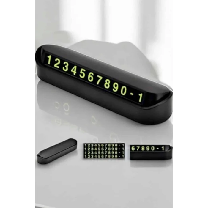  Araba Park Numaratörü Araç İçi Numaralık Değiştirilebilir Çevirmeli Mini