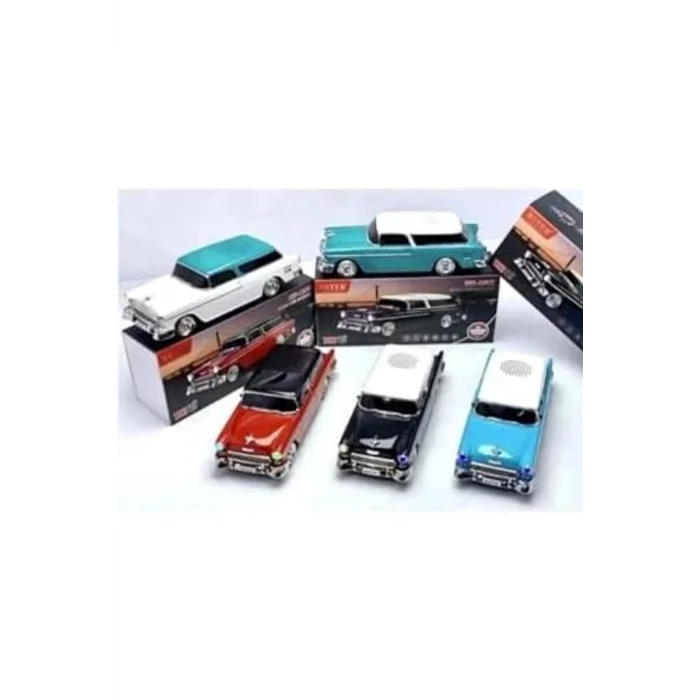 BUĞZ Araba şekilli şeffaf bluetooth hoparlör TF USB FM destekli 2 saat dinleme süresi