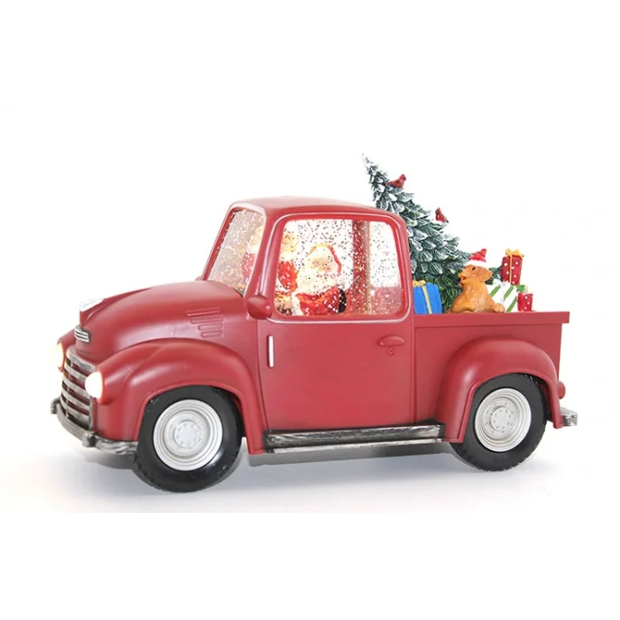 BUĞZ Araba Tasarımlı Işıklı Müzikli Noel Baba Kar Küresi