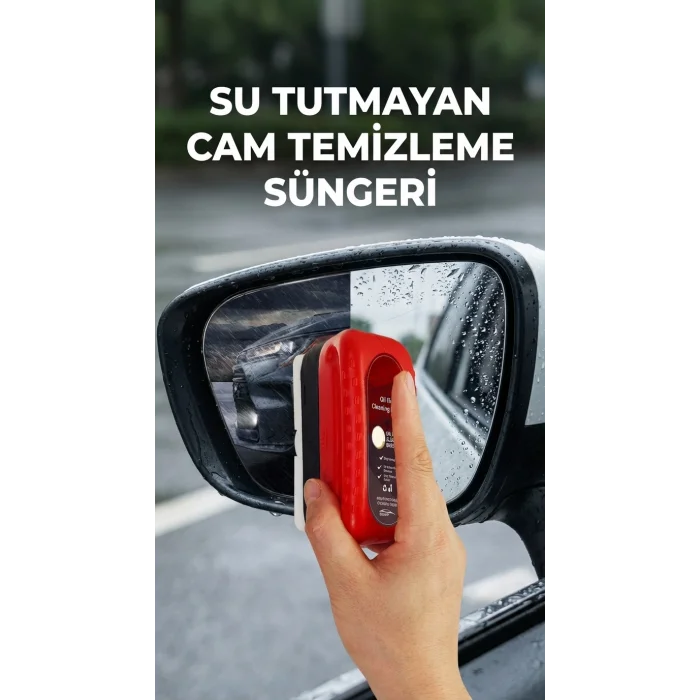 BUĞZ Araç Camı İçin Su Tutmaz Temizleme Süngeri - Pratik Kullanım