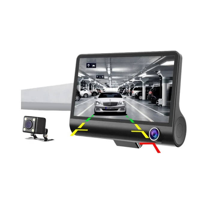 BUĞZ Araç DVR Kamera Çift Lensli 4 İnç Ekranlı G Sensörlü - BUĞZ