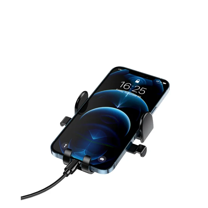 BUĞZ Araç Havalandırma Telefon Tutucu 360 Derece Döner Otomatik Kilitli Stand