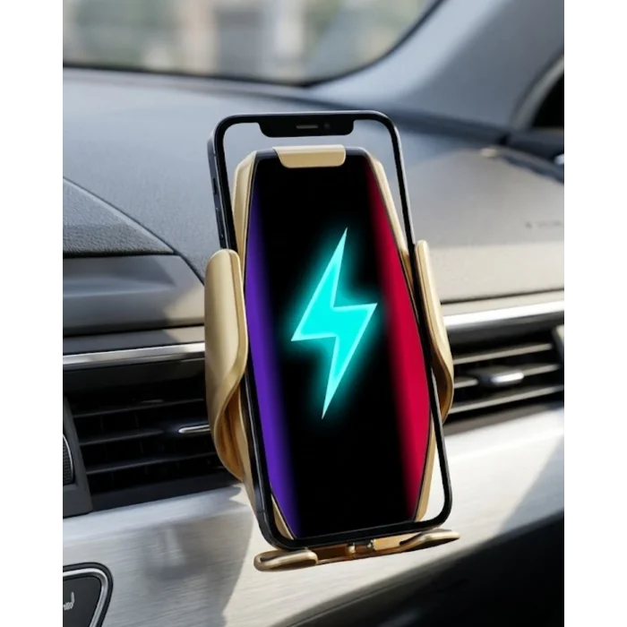 BUĞZ Araç Havalandırma Telefon Tutucu Kablosuz Şarj Destekli Akıllı Sensörlü