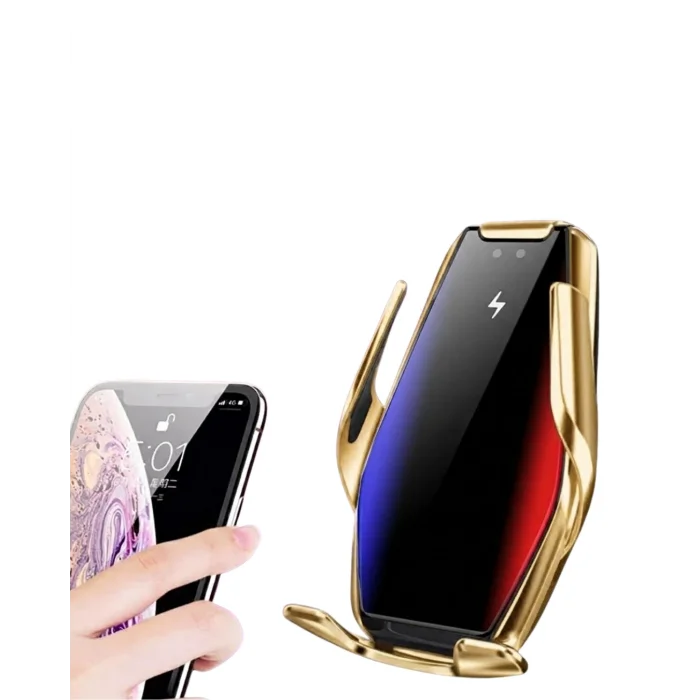 BUĞZ Araç Havalandırma Telefon Tutucu Kablosuz Şarj Destekli Akıllı Sensörlü