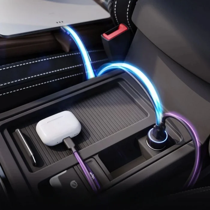 BUĞZ Araç İçi Çakmaklığa TakılanType-C ve USB Girişli 2 Portlu Hızlı Şarj Adaptörü