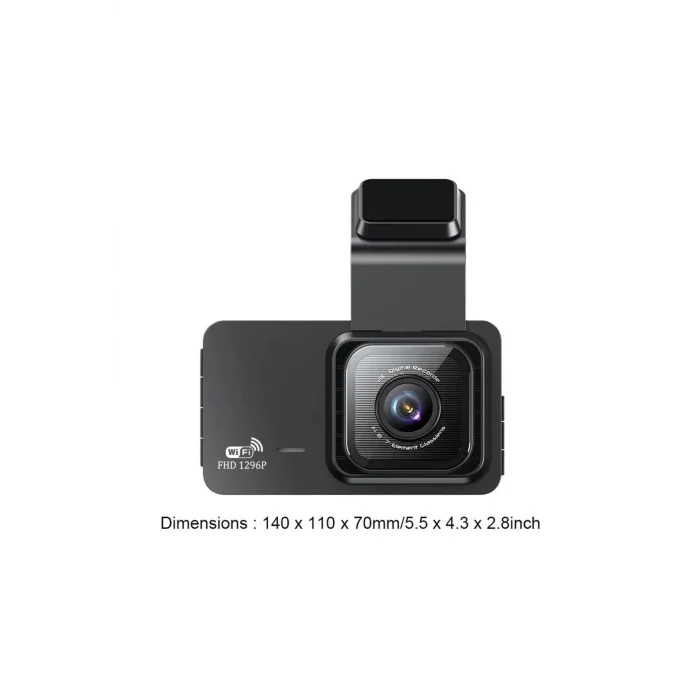 BUĞZ Araç içi çift lens wifi dash cam 1080P gece görüşlü çarpışma algılamalı video kamera