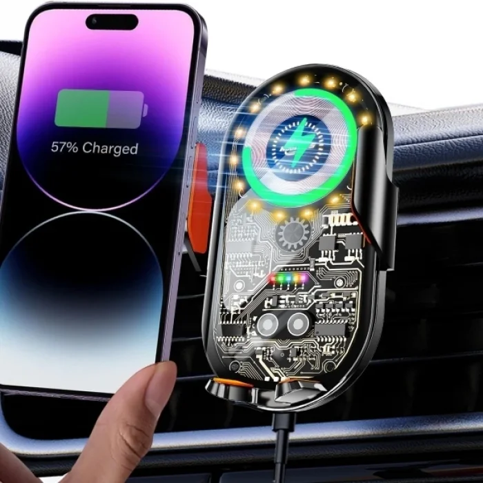 BUĞZ Araç İçi Kablosuz Şarjlı Telefon Tutucu