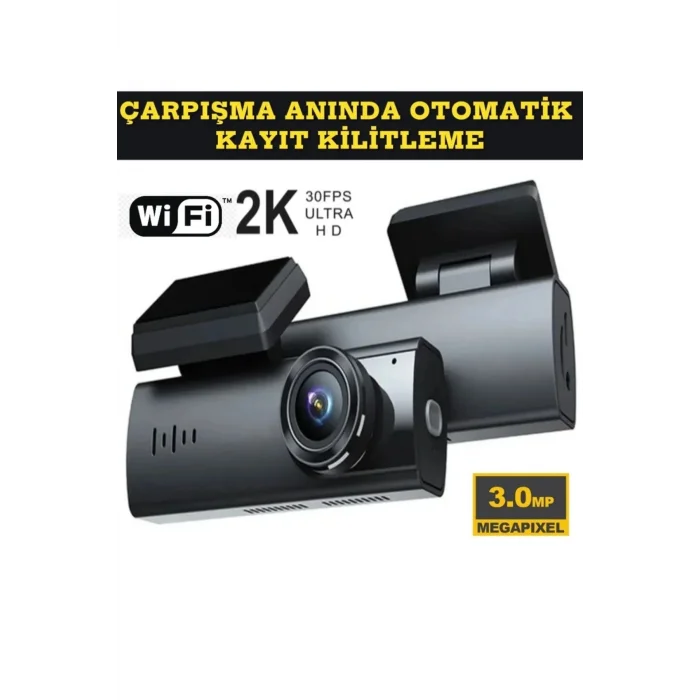 BUĞZ Araç içi kamera 1080P çözünürlük wifi gece görüş çarpışma algılama park monitörü