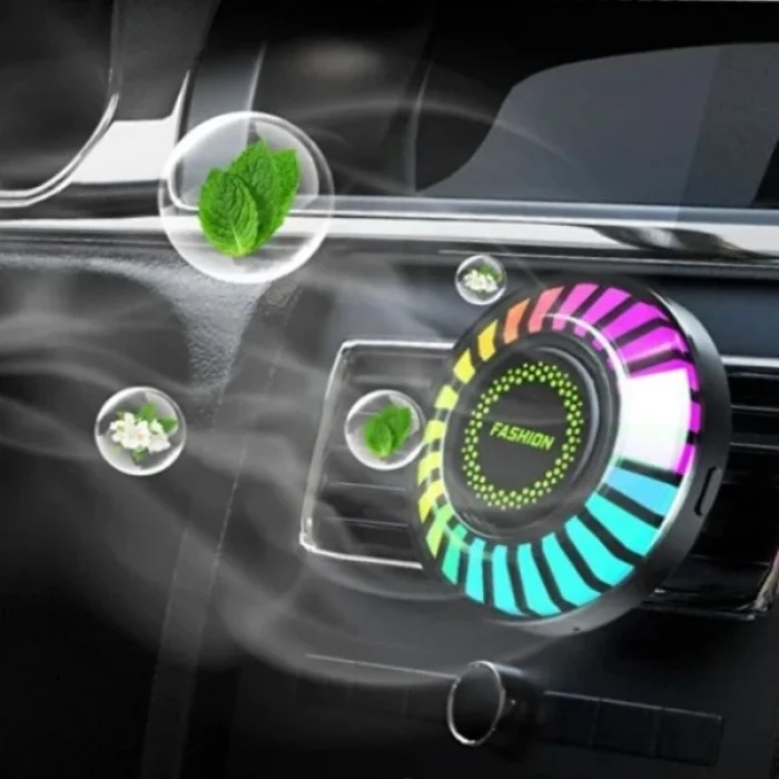BUĞZ Araç İçi Koku Hazneli RGB Sese Duyarlı LED Işık