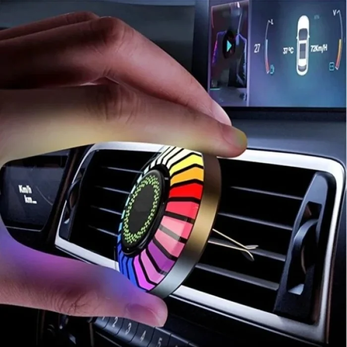 BUĞZ Araç İçi Koku Hazneli RGB Sese Duyarlı LED Işık