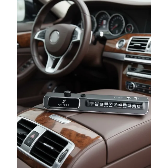 BUĞZ Araç İçi LED Park Telefon Numarası Göstergesi Ön Cam Uyumlu 2 Koku Hediyeli