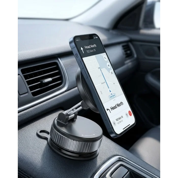 BUĞZ Araç İçi Manyetik Navigasyon Telefon Tutucu Güçlü Mıknatıslı Stand