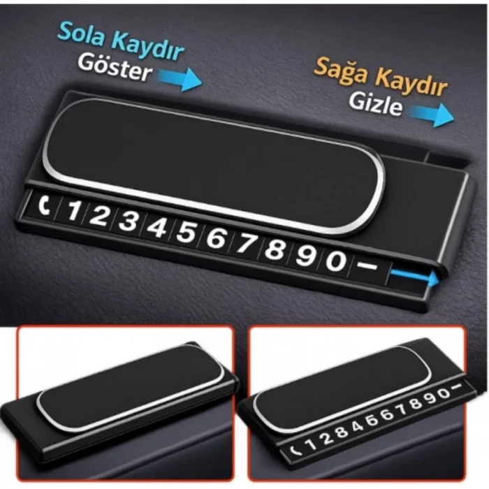 BUĞZ Araç İçi Numaratör - Kayar Kapaklı - Fosforlu Torpido Üstü