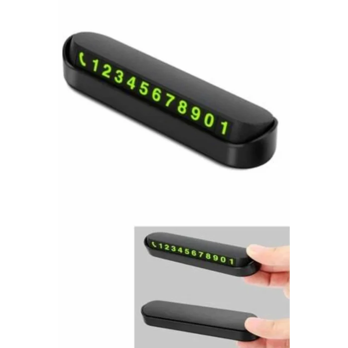  Araç İçi Numaratör Numaralık Oto Cam Kartı Fosforlu Numaratör