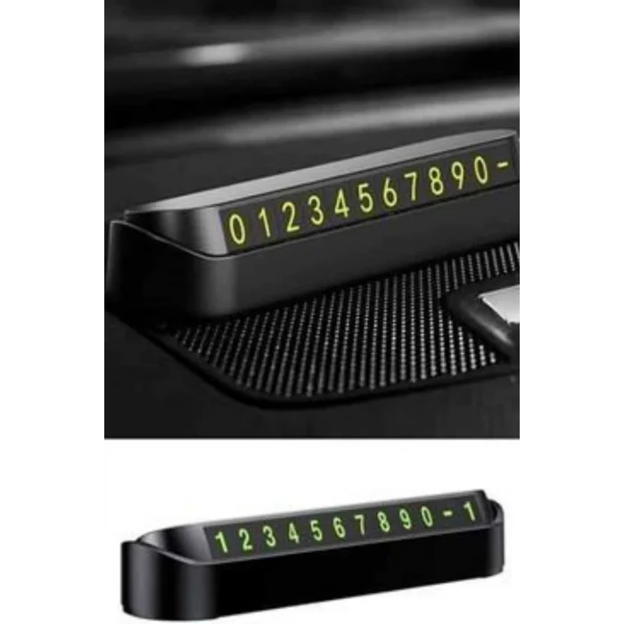  Araç İçi Numaratör Numaralık Oto Cam Kartı Fosforlu Numaratör