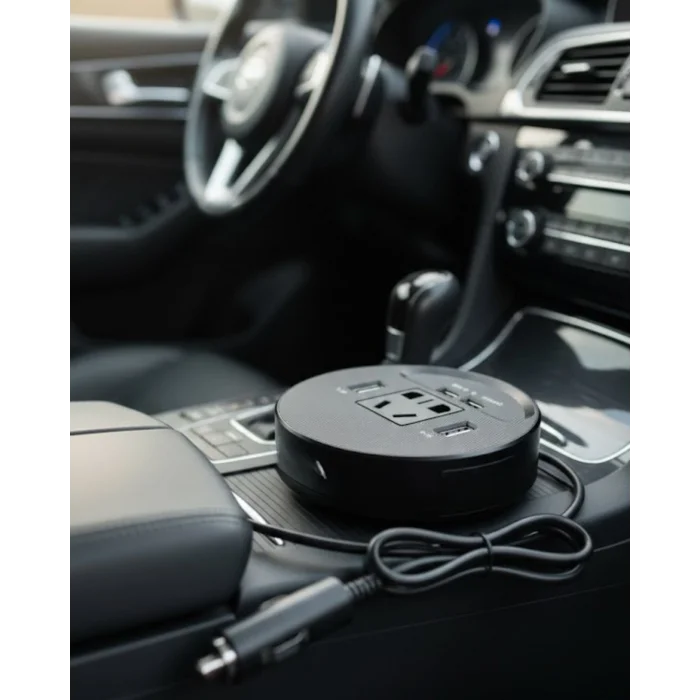 BUĞZ Araç İçi Power Inverter Çoklu USB Girişli Hızlı ve Güvenli Şarj