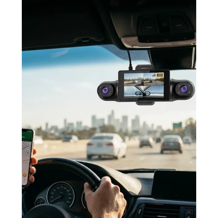 BUĞZ Araç İçi WiFi Destekli Full HD Kamera Geniş Açılı Gece Görüşlü