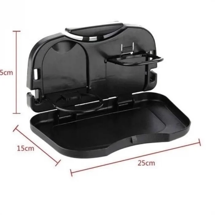  Araç Katlanır Tepsi Koltuk Arkası Katlanır Seyahat İçin Siyah Renk