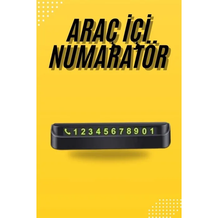  Araç Park Numaratörü Tüm Araçlara Uyumlu Araba Numaralık