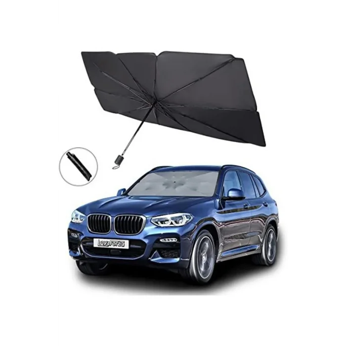 BUĞZ Araç Şemsiyesi Bütün Araçlara Uyumlu Katlanabilir Şemsiye Güneşlik