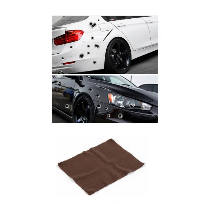 BUĞZ Araç Sticker Seti Yara Bere Oto Sticker Yara Şeklinde 3D