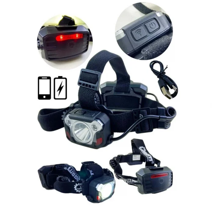 BUĞZ Arm Esen183b 1200 Lümen Hareket Sensörlü Şarjlı Kafa Feneri