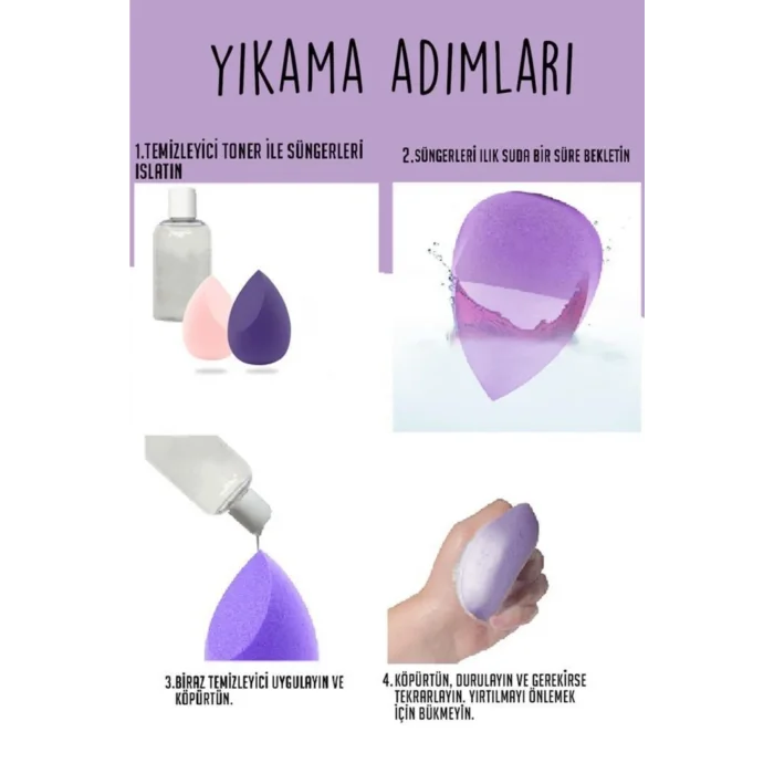 BUĞZ Armut Sünger Seti 4 Adet