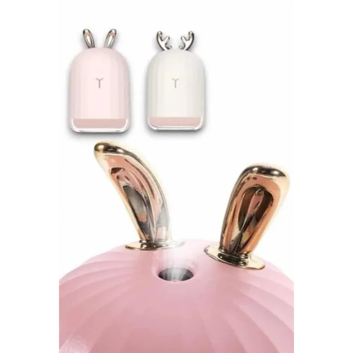 BUĞZ Aromaterapi Hava Nemlendirici Dekoratif USB Şarjlı Tavşan Nemlendirici - Lisinya