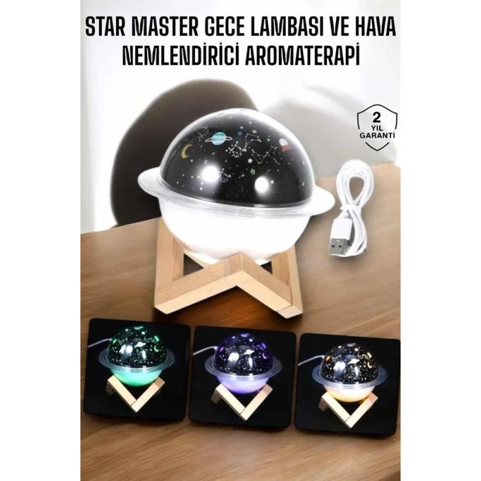 BUĞZ Aromaterapi Hava Nemlendirici Masa ve Gece Lambası