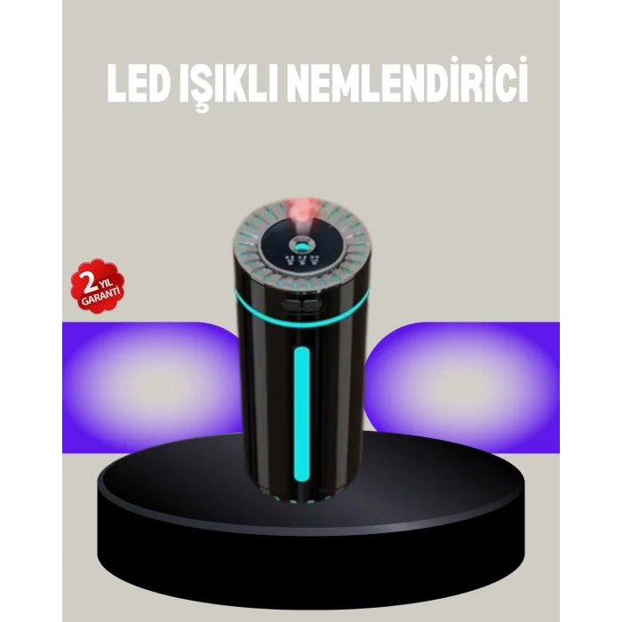 BUĞZ Aromaterapi Özellikli Ultrasonik Hava Nemlendirici LED Atmosfer Işığı