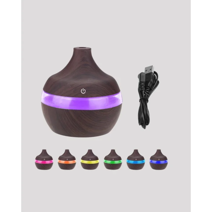 BUĞZ Aromaterapi Uyumlu 300 ml LED Işıklı Oda Kokusu Difüzörü