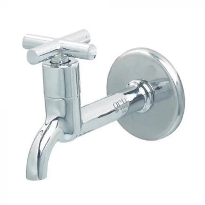  Artı Aç Kapa 4 Kollu Krom Çevirveli Musluk Duvardan Tek Girişli