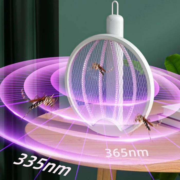 BUĞZ Asılabilen Ve Masaüstü Olabilen 2w Sinek Öldürücü Mor Işıklı Raket ( BUĞZ )