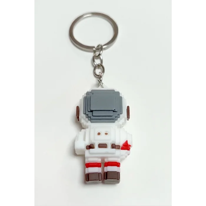  Astronot Silikon Anahtarlık