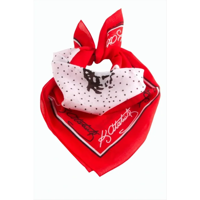 BUĞZ Atatürk İmzalı Desenli Bandana 50*50