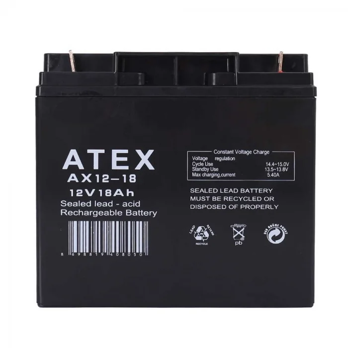 BUĞZ Atex Ax12-18 12v 18ah Akü