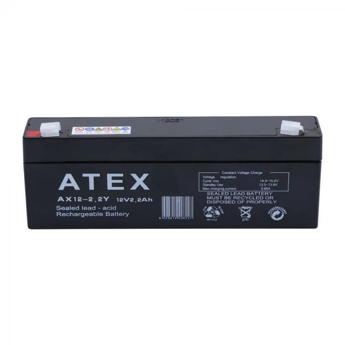 BUĞZ Atex Ax12-2.2 12v 2.2ah Yatay Akü