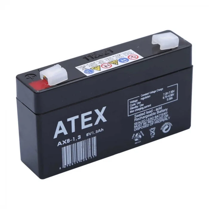BUĞZ Atex Ax6-1.3 6v 1.3ah Akü