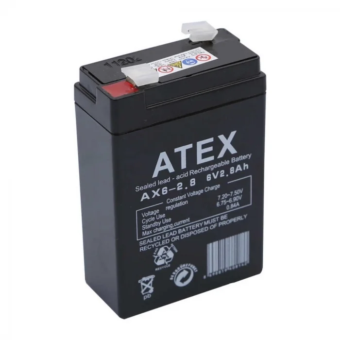 BUĞZ Atex Ax6-2.8 6v 2.8ah Akü