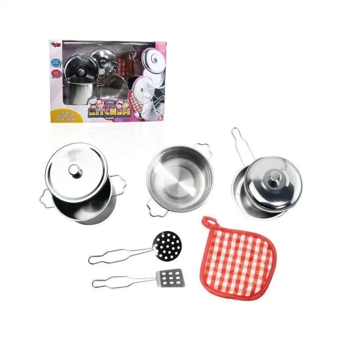 BUĞZ ATF-1818-A 8 PARÇA ÇELİK TENCERE TAVA SET