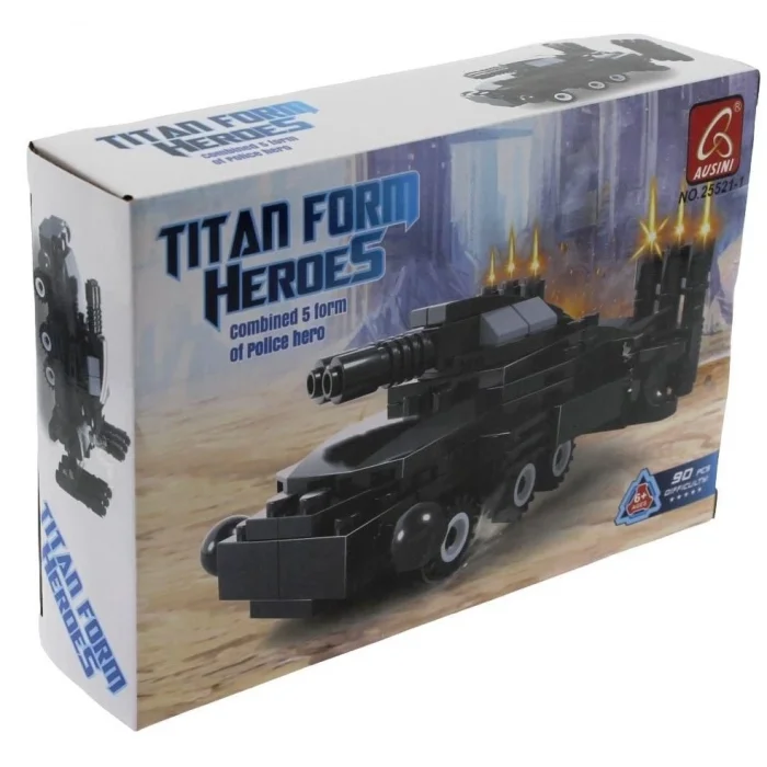  Ausini 90 Parça Titan Polis Lazer Panzer 25521-1